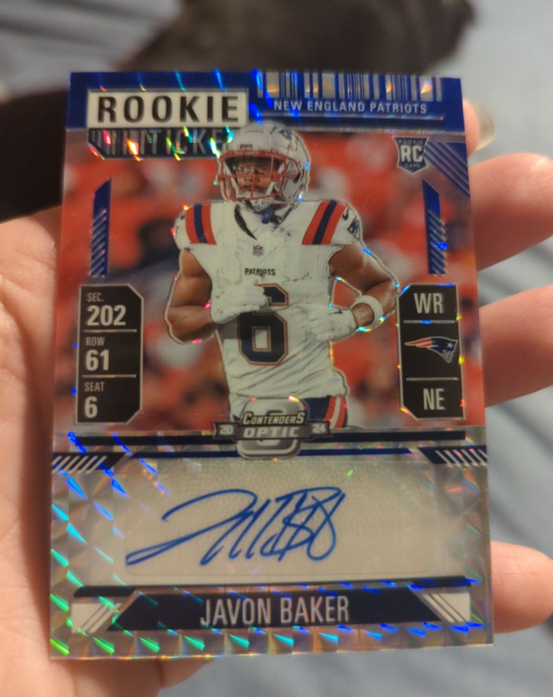2024 Panini Contenders Optic Rookie Ticket Javon Baker — front