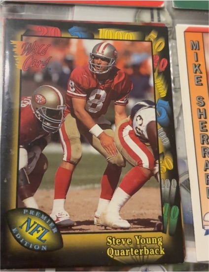 1991 Wild Card #86 Steve Young — front