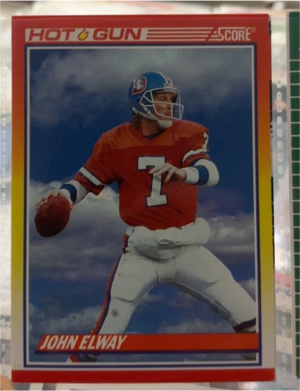 1990 Score Hot Gun #564 John Elway — front