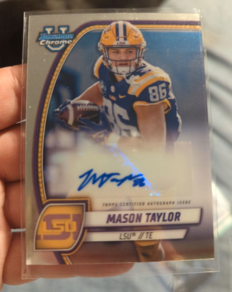 2024 Bowman University Chrome #PA-MTA Mason Taylor — front
