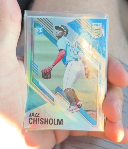 2021 Panini Chronicles Elite #19 Jazz Chisholm Rookie Card — front