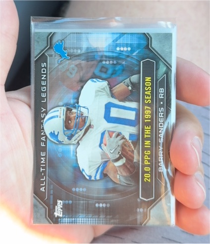 2015 Topps All-Time Fantasy Legends #ATFL-BS Barry Sanders — front