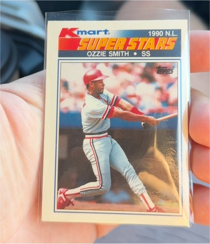 1990 Topps Kmart Super Stars #4 Ozzie Smith — front