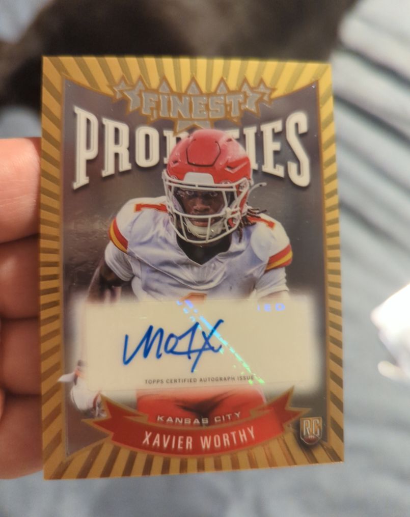2024 Topps Finest Prodigies #P-XW Xavier Worthy — front