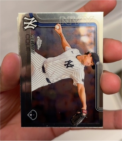 2025 Topps Chrome #187 Gerrit Cole — front