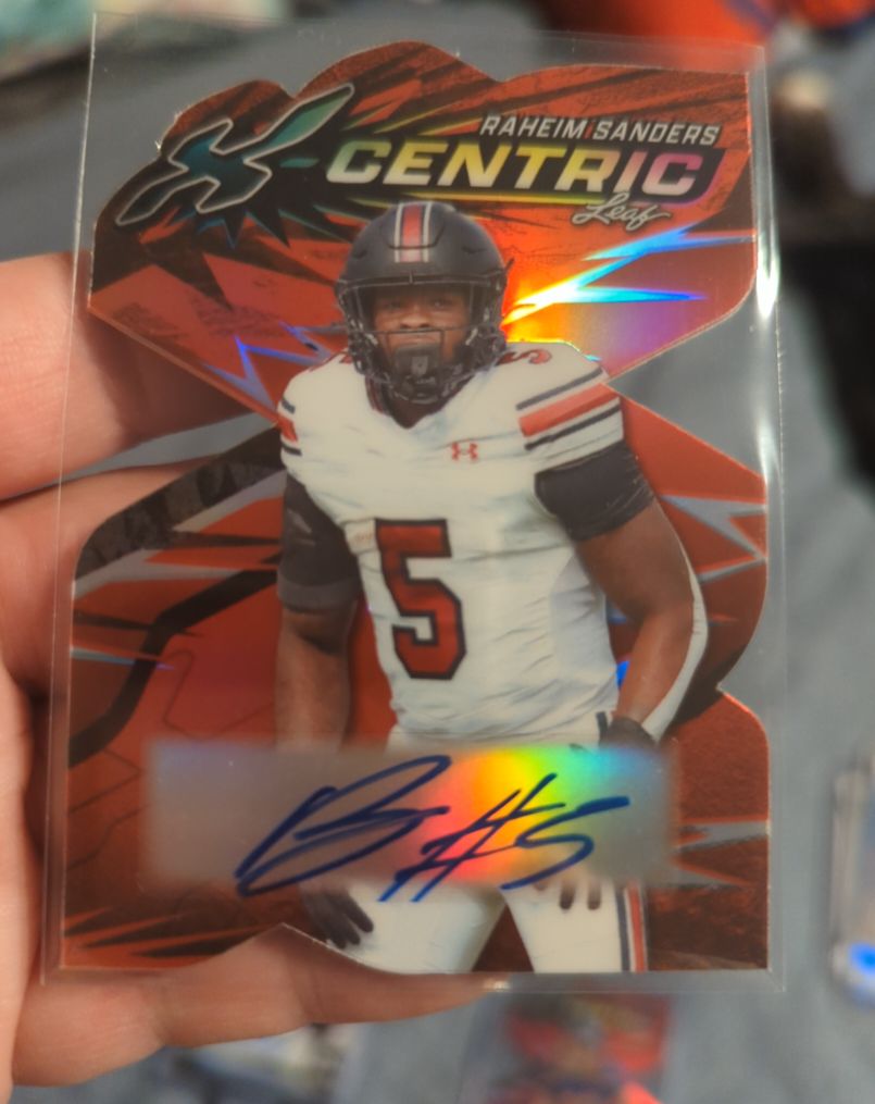 2024 Leaf Eclectic X-Centric Raheim Sanders — front