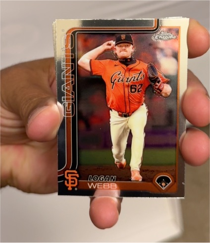 2025 Topps Chrome #296 Logan Webb — front