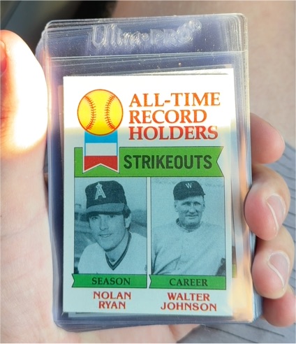 1979 Topps #417 Nolan Ryan/Walter Johnson — front
