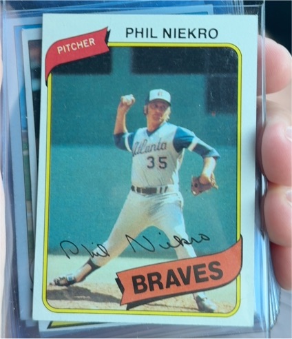 1980 Topps #245 Phil Niekro — front