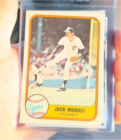 1981 Fleer #475 Jack Morris — front