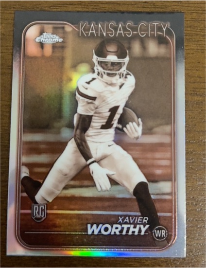2024 Topps Chrome #208 Xavier Worthy — front