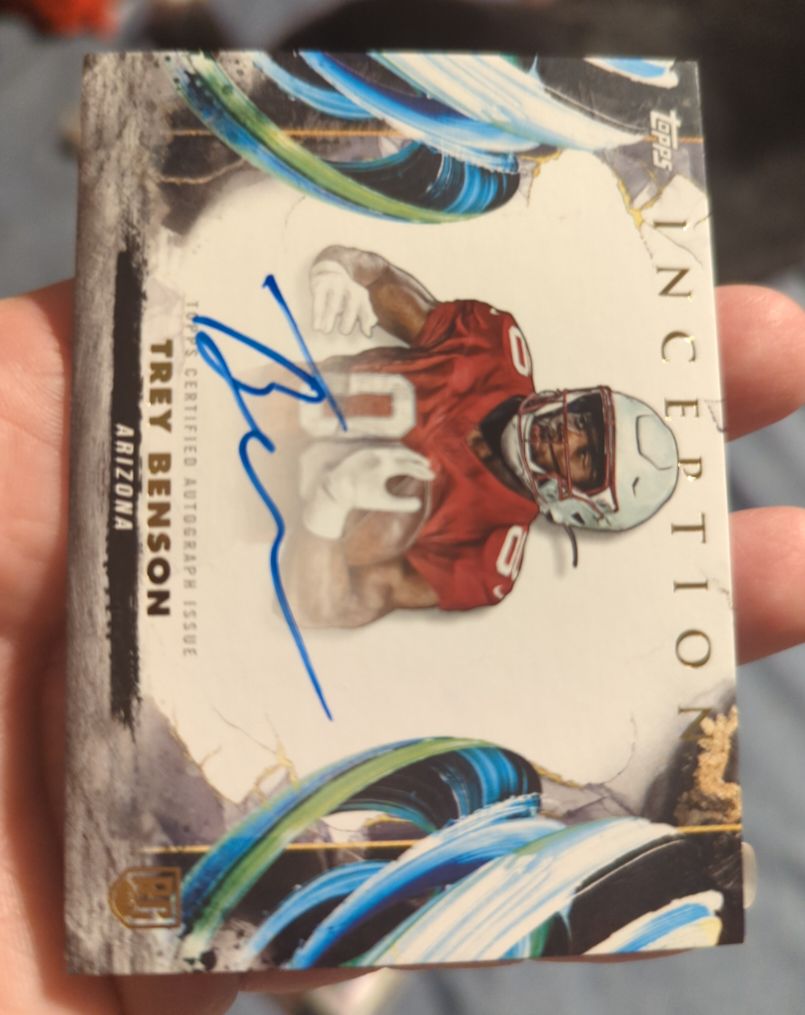 2024 Topps Inception Rookie Autographs Trey Benson #RAV-TB — front