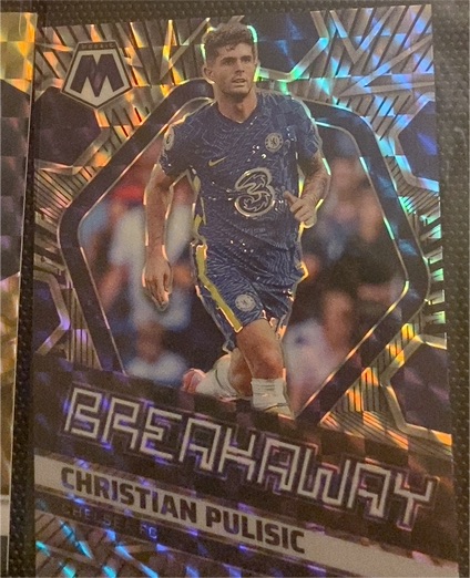 2021-22 Panini Mosaic Premier League #1 Christian Pulisic Breakaway — front