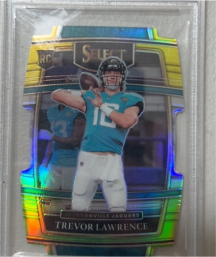 2021 Panini Select Concourse Die-Cut #43 Trevor Lawrence — front