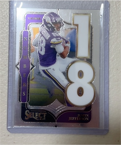 2024 Panini Select #1 Justin Jefferson Select Numbers — front