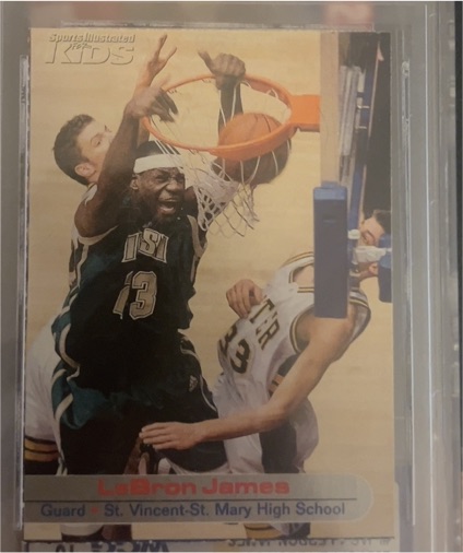 2003 Sports Illustrated for Kids #264 LeBron James Rookie Card — front