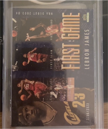 2003-04 Upper Deck First Game #First Game LeBron James — front