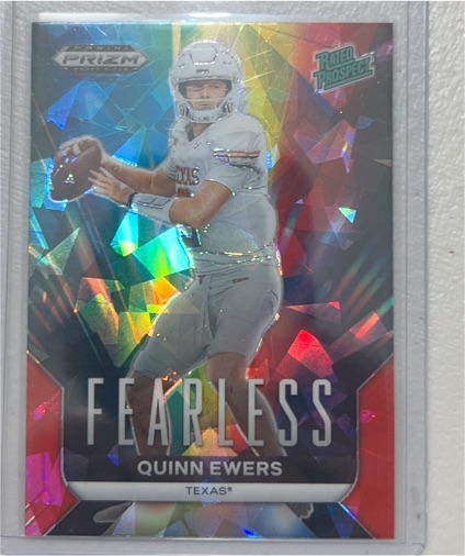 2024 Panini Prizm Draft Picks #F-QE Quinn Ewers Fearless — front