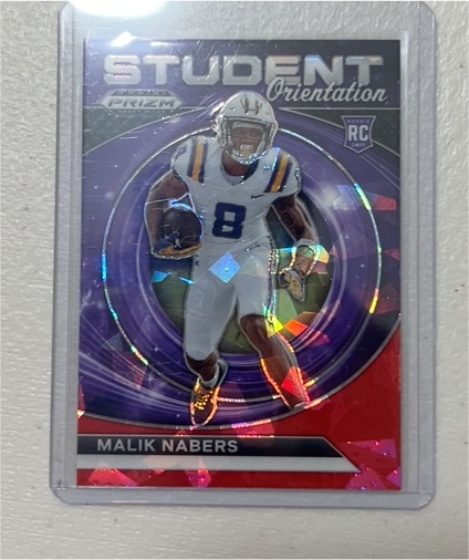 2024 Panini Prizm Draft Picks Student Orientation #SO-MN Malik Nabers — front