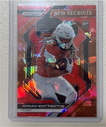 2024 Panini Prizm Draft Picks New Recruits Red Ice Prizm #NR-14 Jordan Whittington — front