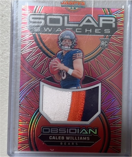 2024 Panini Obsidian Solar Swatches #SS-CWS Caleb Williams — front