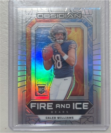 2024 Panini Obsidian Fire and Ice #20 Caleb Williams — front