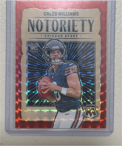 2024 Panini Mosaic #18 Caleb Williams Notoriety Mosaic Prizm Rookie — front