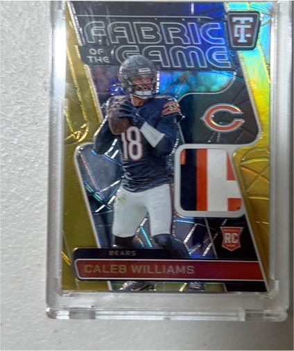 2024 Panini Totally Certified Fabric of the Game #Caleb Williams — front