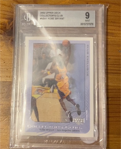 2002 Upper Deck Collector's Club #NBA1 Kobe Bryant — front