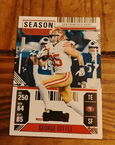 2024 Panini Contenders #85 George Kittle Season Ticket — front