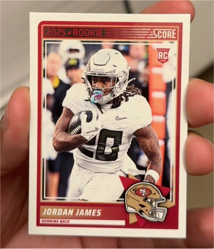 2025 Panini Score #47 Jordan James — front