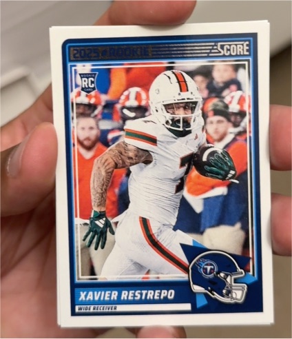 2025 Panini Score #6 Xavier Restrepo — front