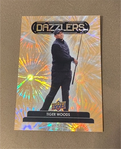 2024 Upper Deck Golf #DZ-34 Tiger Woods Dazzlers — front