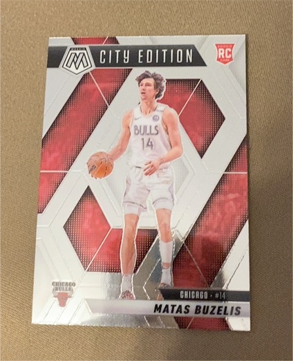 2024-25 Panini Mosaic #273 Matas Buzelis City Edition — front