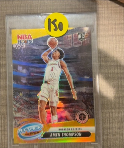 2023-24 Panini NBA Hoops Premium Stock #9 Amen Thompson — front
