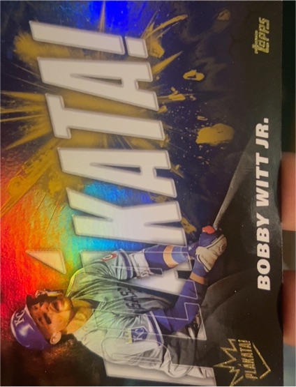 2025 Topps Series 1 Plakata #PLAK-36 Bobby Witt Jr. — front