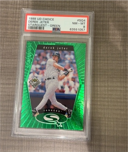 1999 Upper Deck Choice #SQ4 Derek Jeter Starquest Green — front