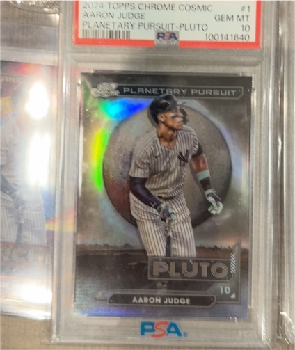 2024 Topps Chrome Cosmic #1 Aaron Judge Planetary Pursuit Pluto — front