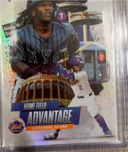 2025 Topps Series 2 #HA-31 Luisangel Acuna Home Field Advantage — front