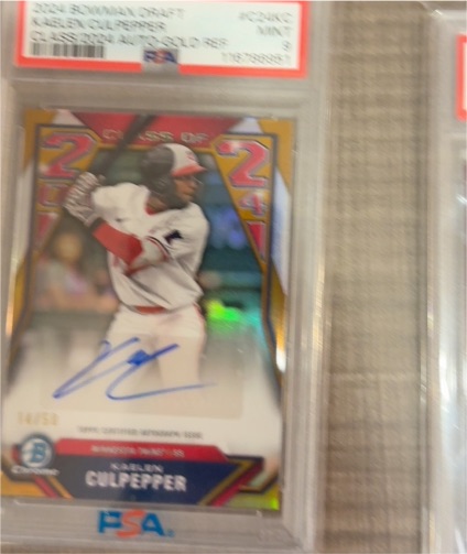 2024 Bowman Chrome Class of 2024 #14 Kellen Culpepper — front