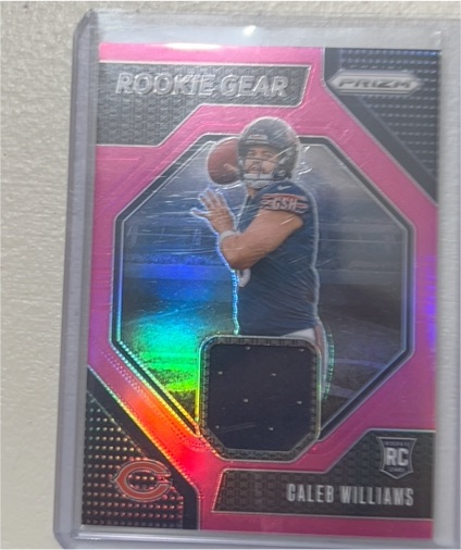 2024 Panini Prizm #RG-CWS Caleb Williams Rookie Gear Pink — front