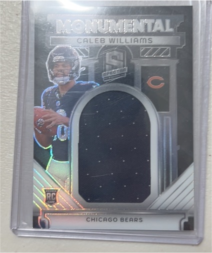 2024 Panini Spectra Monumental Memorabilia #MM-CWB Caleb Williams — front