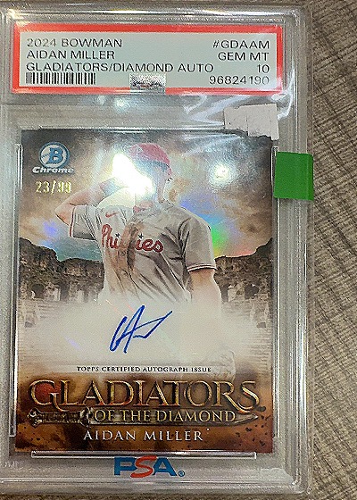 2024 Bowman Chrome #GDAAM Aidan Miller — front