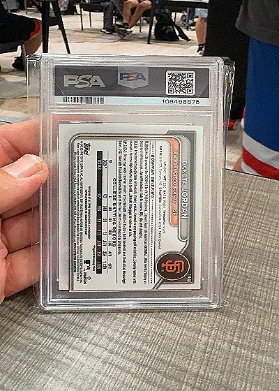 2024 Bowman Draft S/E #CPA-DJ Dakota Jordan Chrome Prospect Autograph — back