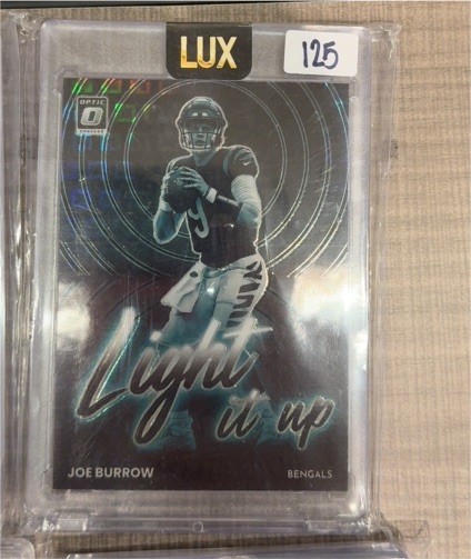 2022 Donruss Optic #LU-5 Joe Burrow Light It Up — front