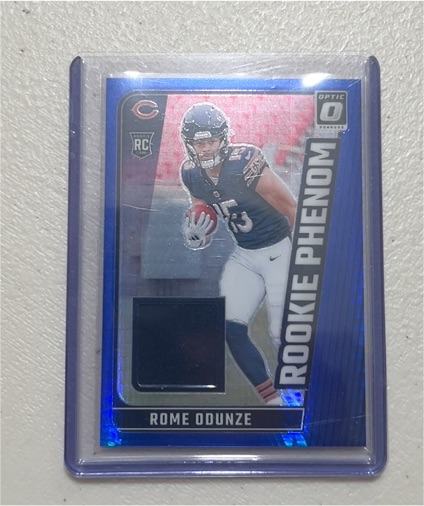 2024 Panini Donruss Optic #RPB-ROE Rome Odunze Rookie Phenom Blue Hyper Patch — front