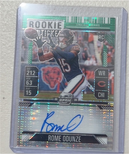 2024 Panini Contenders Optic #104 Rome Odunze Rookie Ticket — front