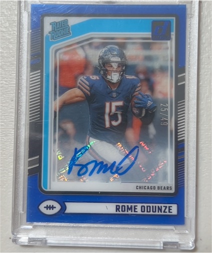 2024 Donruss Clearly Rated Rookie #25 Rome Odunze — front