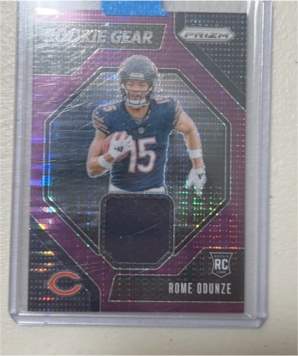 2024 Panini Prizm Rookie Gear #RG-ROE Rome Odunze — front