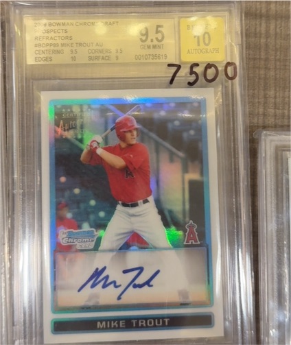 2009 Bowman Chrome Draft #BDPP89 Mike Trout — front